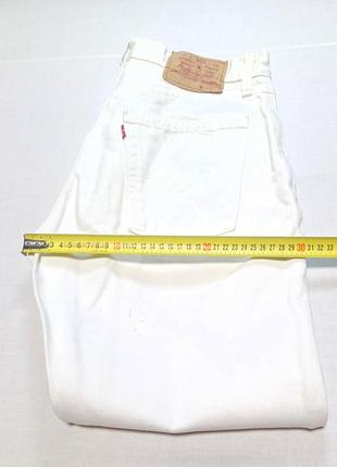 Талія 74 см vintage levi's 510 510-0250h w30 l30 джинси білі  uk