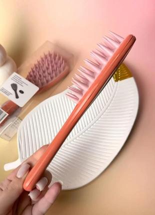 Щітка-гребінець для мокрого волосся (помаранчева)