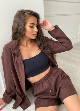 Костюм з подовженою сорочкою та шортами. 
модель: 0352 фото