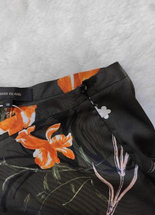 Женские короткие шорты высокая талия складками рюшами батал большого размера цветочный8 фото