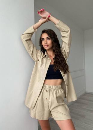 Костюм з подовженою сорочкою та шортами. 
модель: 0357 фото