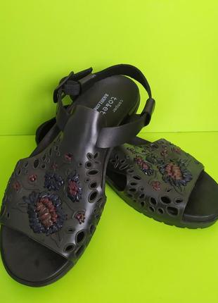 Кожаные чёрные босоножки сандалии сamper тogether rachel, испания, 38