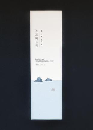 Пінка для вмивання з саліциловою кислотою round lab 1025 dokdo bubble foam (150 мл)