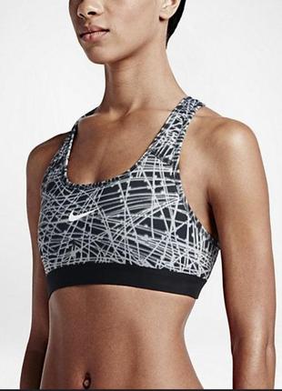 Спортивный топ nike pro clsc pad tidl mlt bra