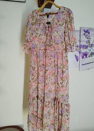 Романтичное платье с цветочным принтом + подарок