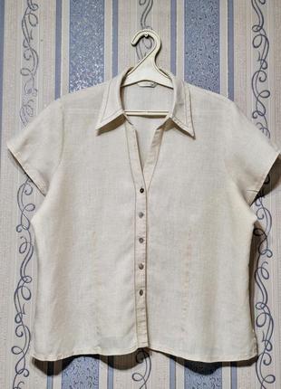 Льняная блуза m&s