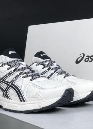 Жіночі кросівки asics gel-kahana 8 white black асікс білого з чорним кольорів3 фото