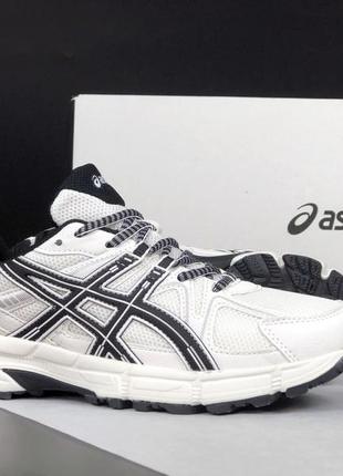 Жіночі кросівки asics gel-kahana 8 white black асікс білого з чорним кольорів2 фото