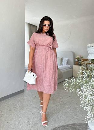 Женское платье миди , софт