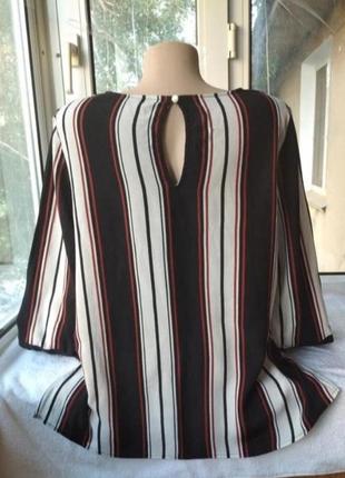 Брендовая вискозная блуза блузка большого размера батал6 фото