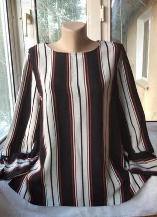 Брендовая вискозная блуза блузка большого размера батал3 фото