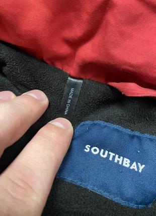 Мужская куртка southbay (соутчбай л-хлрр оригинал красная)6 фото
