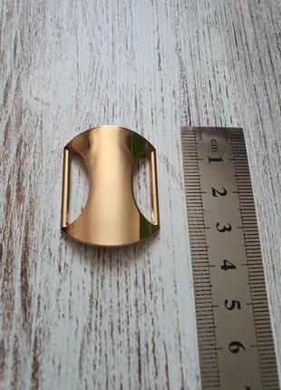 Перетяжка-пряжка овальная  металл золото2 фото