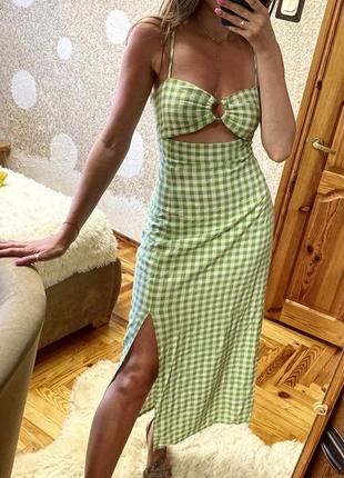 Сукня zara з льону та віскози