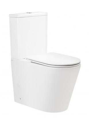 Унитаз-компакт qtap scorpio безободковый с сиденьем soft-close qt14222125arw