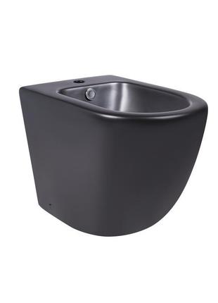 Биде напольное qtap robin 565x360x405 matt black qt13442141cmb