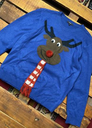 Чоловіча кофта (светр) з принтом та нашивками george (джордж хлрр ідеал оригінал різнокольорова)