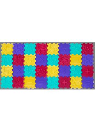 Масажний килимок ортек пазли "математика" 32 елемента