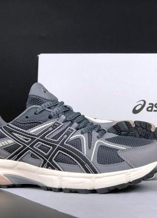 Asics gel-kahana 8 кроссовки женские акс весенние летние демисезонные демисезон низкие кожа кожа кожа кожаные сетка легкие текстильные топ качество серые1 фото