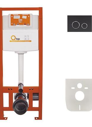 Набор инсталляция 4 в 1 qtap nest st с круглой панелью смыва qt0133m425m11v1146mb