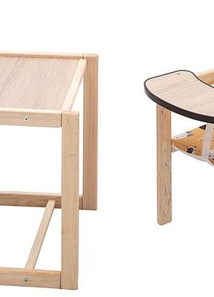 Стільчик-трансформер наталка зайчик-01 економ  жовтий (котики)