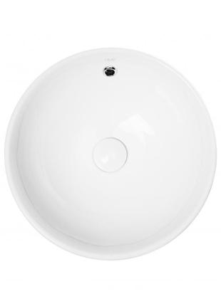 Раковина-чаша qtap robin 383х383х175 white с донным клапаном qt1311l408w