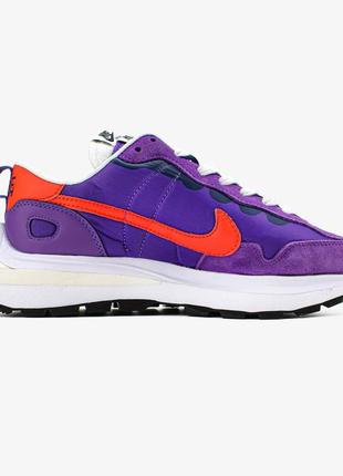 Кроссовки мужские sacai x nike vaporwaffle "dark iris4 фото