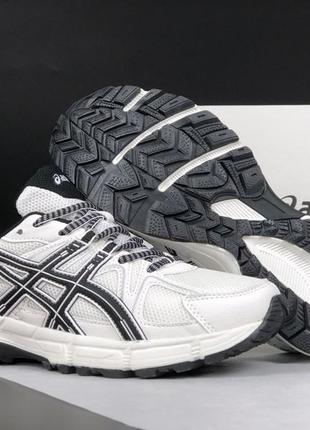 Asics gel-kahana 8 кросівки кеди жіночі асікс весняні літні демісезонні демісезон низькі шкіра шкіряні сітка легкі текстильні топ якість білі з чорним3 фото