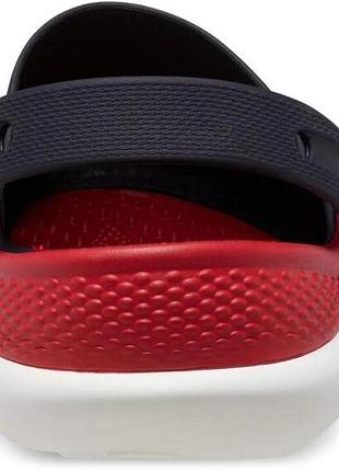 Сабо, клоги мужские крокс crocs literide 360 clog цвет синий/красный.2 фото