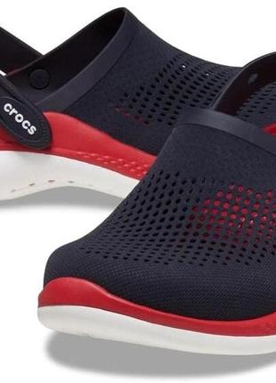 Сабо, клоги мужские крокс crocs literide 360 clog цвет синий/красный.
