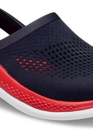 Сабо, клоги мужские крокс crocs literide 360 clog цвет синий/красный.4 фото