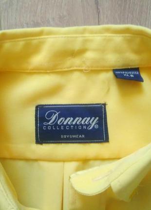 Однотонна сорочка на короткий рукав/ сорочка donnay3 фото