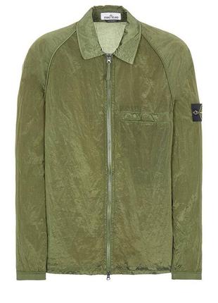 Сорочка stone island 12321 nylon metal overshirt olive m