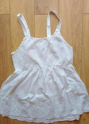 Бавовняний топ із прошвою