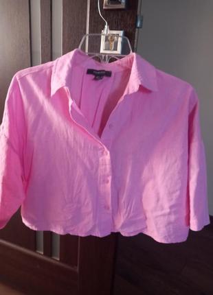 Укорочена лляна сорочка