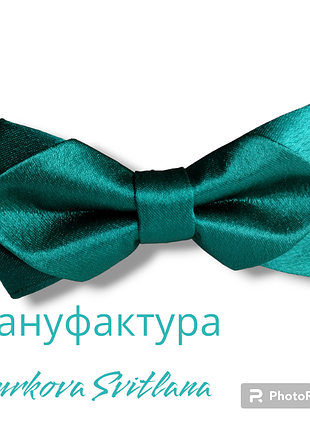 Галстук бабочка в зелёном цвете. метелик дитячий.