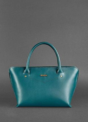 Жіноча сумка blanknote midi бірюзовий (bn-bag-24-malachite)