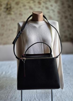 Жіноча сумка середнього розміру шкіра шкіра саф'яно zara3 фото