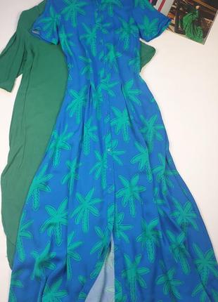 Брендовое миди платье в тропический принт fabienne chapot