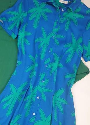 Брендовое миди платье в тропический принт fabienne chapot