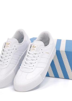 Premium! кроссовки adidas samba white