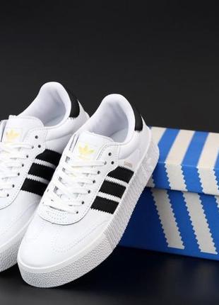 Premium! кроссовки adidas samba white