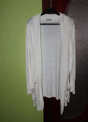Біла кофта, кардиган, eur розмір 40-42 від bon prix selection premium