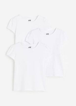 Футболка для девочки h&m 100% хлопок біла
