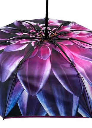 Женский зонт полуавтомат с двойной тканью от susino на 9 спиц, с принтом цветка...