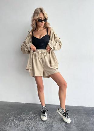 Костюм из льна 💚8 фото