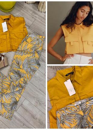 Продам набором топ zara, льняные брючки