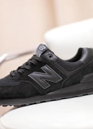 Жіночі кросівки new balance 574 чорні розпродаж4 фото