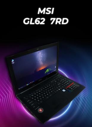 Ігровий ноутбук msi gl62 7rd /i5/gtx 1050/16gb/512gb/гарантія 3 місяці