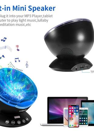 Нічник-проєктор lobkin з вбудованим динаміком